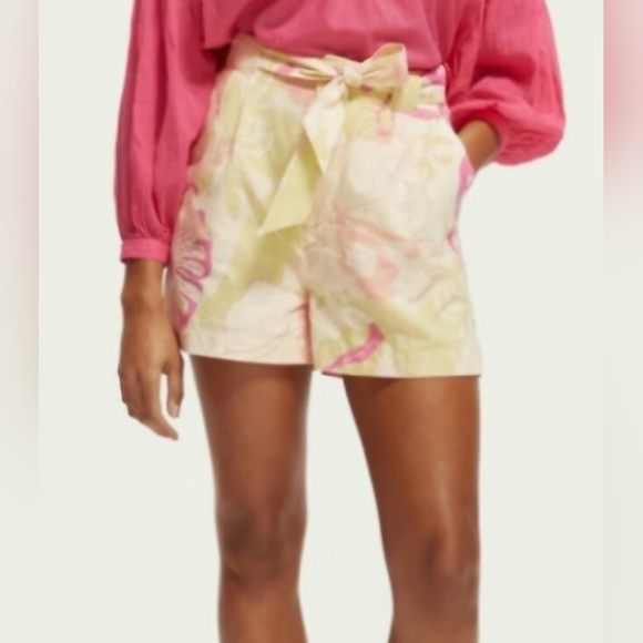 NWT Scotch & Soda High-Rise Linen Blend Short - Picture 3 of 3